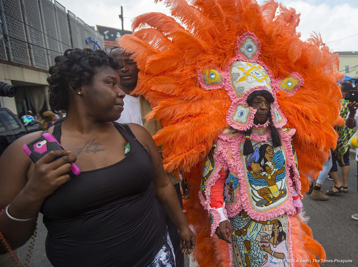 Mardi Gras Indians hit the streets In New Orleans